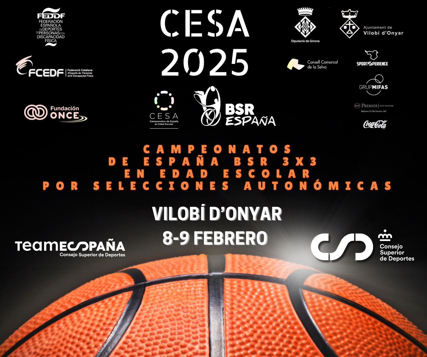 Llega el CESA 2025 de baloncesto en silla de ruedas 3x3